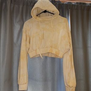 Cropped workout hoodie